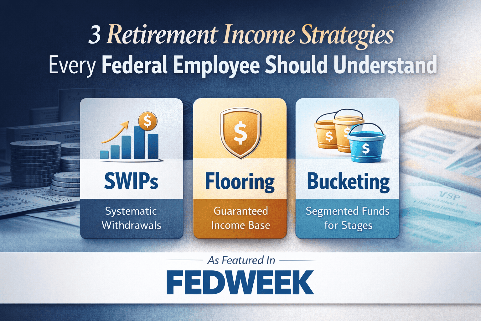 retirement income strategies for federal employees swip flooring bucketing tsp income planning featured in fedweek