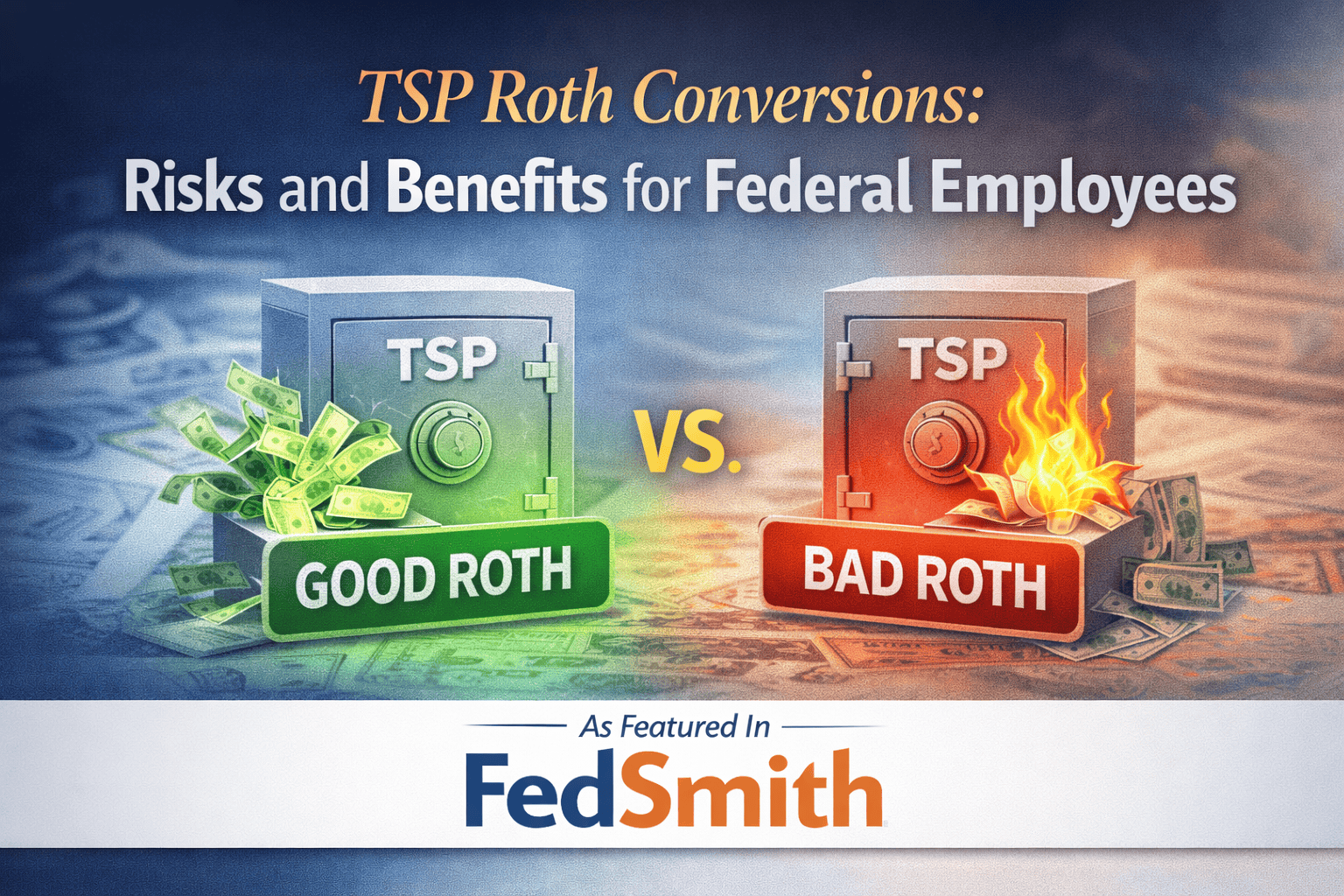 tsp roth conversions federal employees retirement tax strategy risks benefits fedsmith article