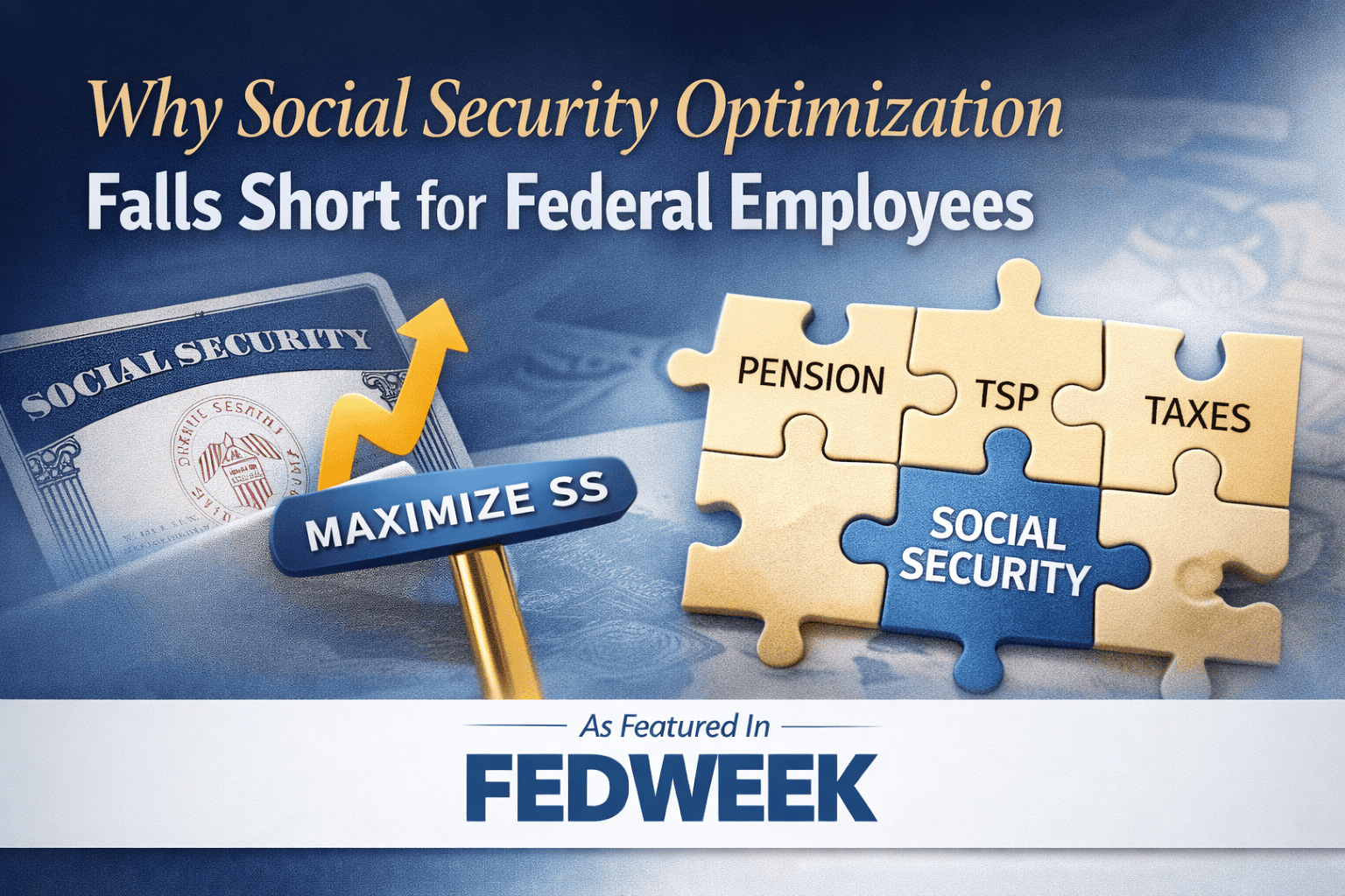 social security optimization federal employees retirement planning pension tsp holistic strategy featured in fedweek